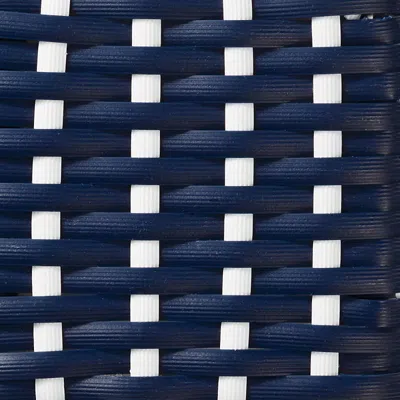 Frontgate Flat Wicker White/navy