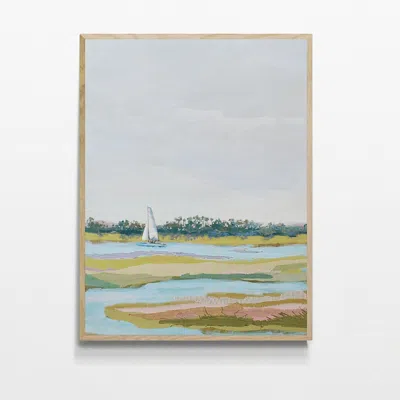 Frontgate Floating On Folly River Giclee In Multi