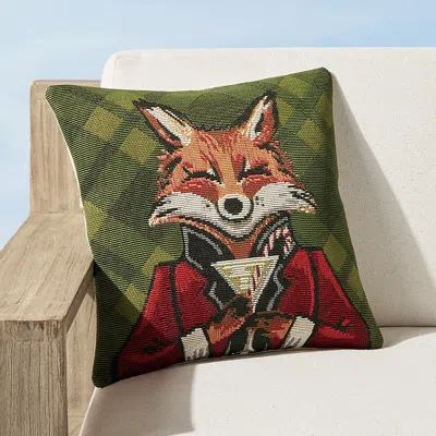 Frontgate Fox On The Rox Indoor/outdoor Pillow