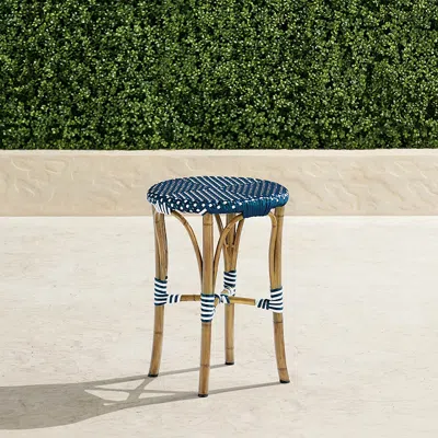 Frontgate French Bistro Side Table In Blue