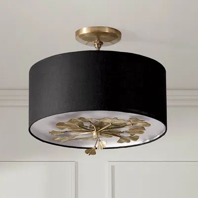 Frontgate Gingko Leaf Semi-flush Mount