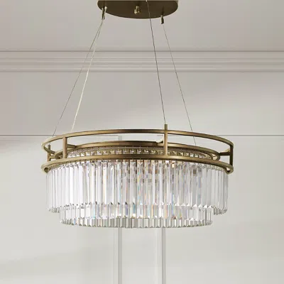 Frontgate Giovanna Round Crystal Chandelier In Multi