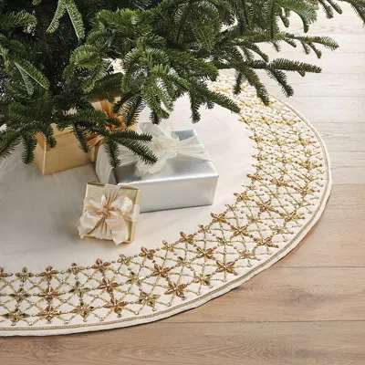Frontgate Gleam And Glisten Tree Skirt