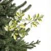 Frontgate Set Of 6 Glitter Ash Leaf Stems