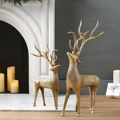 Frontgate Gold Novelty Deer