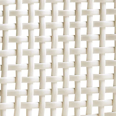 Frontgate Half Round Wicker Weathered In White