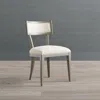 Frontgate Hunter Dining Chair In Performance Linen Flax,stone Gray