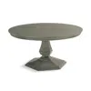 Frontgate Hunter Expandable Round Dining Table In Stone Gray