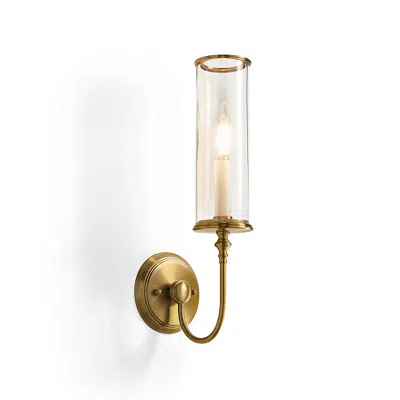 Frontgate Hutton Wall Sconce In Metallic