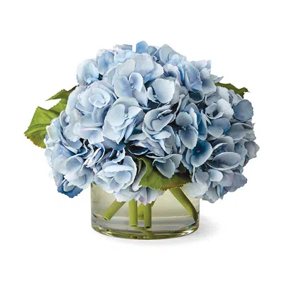 Frontgate Hydrangea In Cylinder Light Blue