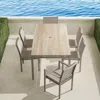 Frontgate Ibiza 7-pc. Rectangular Dining Set In Aluminum In Neutral
