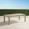 Frontgate Ibiza Rectangular Dining Table In Aluminum In Neutral