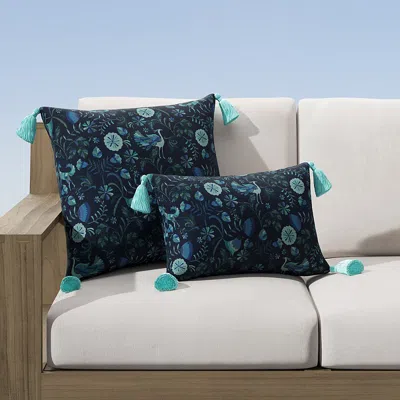 Frontgate Imani Indoor/outdoor Pillow In Seaglass