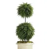Frontgate Indoor/outdoor Cypress Double Ball Topiary