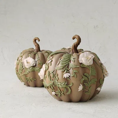 Frontgate Indoor/outdoor Morganne Embossed Pumpkins