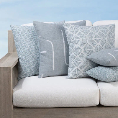 Frontgate Instinct Indoor/outdoor Pillow Collection By Elaine Smith In Stream