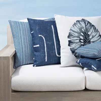 Frontgate Isla Indoor/outdoor Pillow Collection By Elaine Smith In Blue