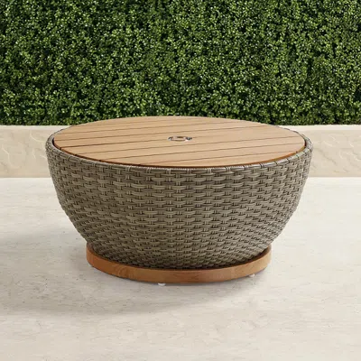 Frontgate Isola Coffee Table In Brown