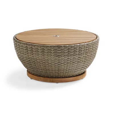 Frontgate Isola Coffee Table Tailored Cover In Sand