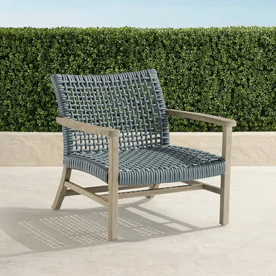 Frontgate Isola Lounge Chair In Harbor Blue Finish