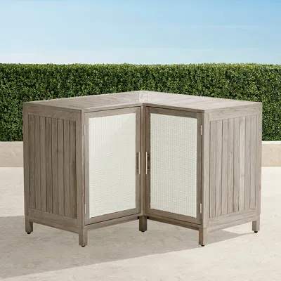 Frontgate Isola Outdoor Kitchen In Weathered Teak In Neutral