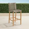 Frontgate Isola Teak Bar Stool In Natural Finish