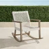 Frontgate Isola Teak Rocking Chair In Weathered Finish