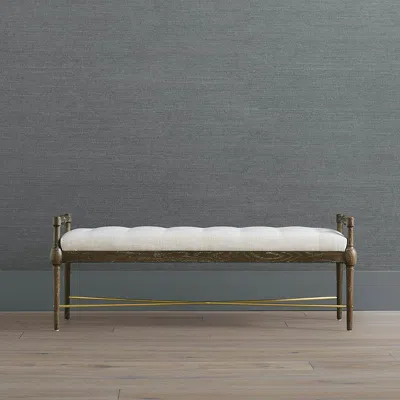 Frontgate Josephine Bench In Gold