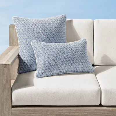 Frontgate Khai Tile Indoor/outdoor Pillow In Blue