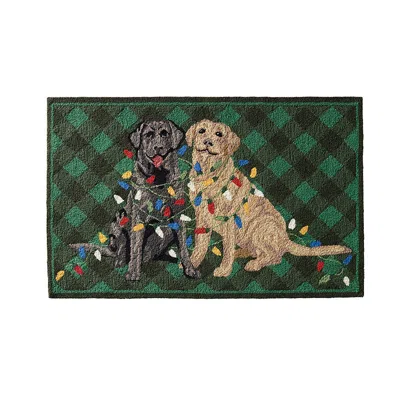 Frontgate Labs & Lights Door Mat In Green