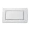 Frontgate Ladder Stitch Bath Mat In Gray