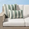Frontgate Landon Stripe Indoor/outdoor Pillow In Leaf