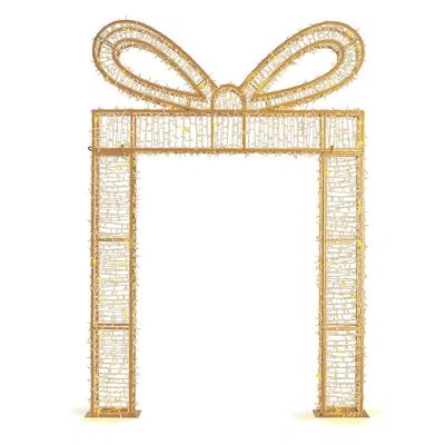 Frontgate Led Present Archway In Gold