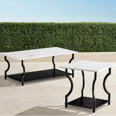 Frontgate Lenor Tables In White