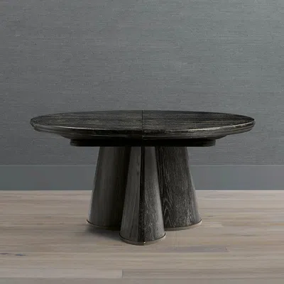 Frontgate Leon Extendable Dining Table In Black