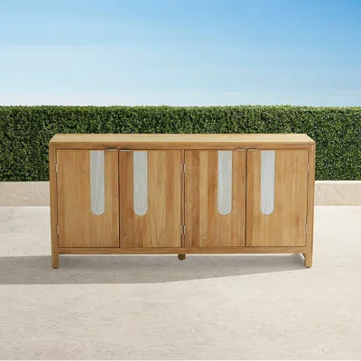 Frontgate Lomas Sideboard In Natural Teak In Brown