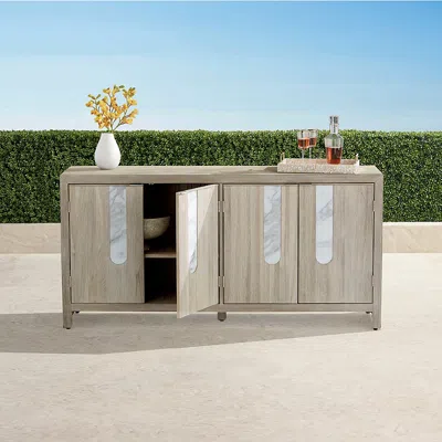 Frontgate Lomas Sideboard In Weathered Teak In Gray