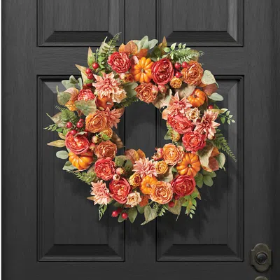 Frontgate Lush Autumn Garden Wreath