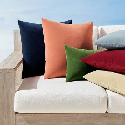 Frontgate Lush Velvet Indoor/outdoor Pillow Collection By Elaine Smith In Tiffany
