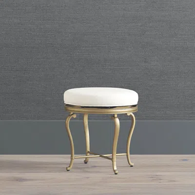 Frontgate Lyla Swivel Vanity Stool In Gold