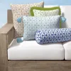 Frontgate Mallorie Tile Indoor/outdoor Pillow In Blue