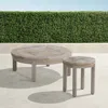 Frontgate Mantua Coffee & Side Table In Weathered Teak