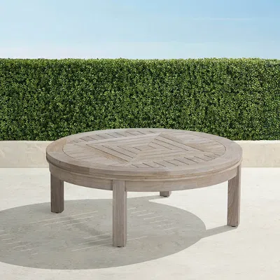 Frontgate Mantua Coffee Table In Weathered Teak