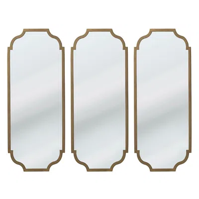 Frontgate Mari Wall Mirror Triptych In Brown