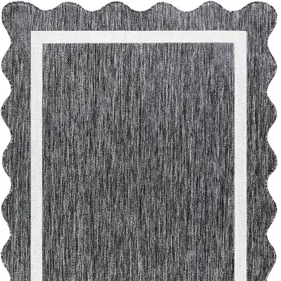 Frontgate Marilyn Scallop Indoor/outdoor Rug In Brown