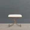 Frontgate Marjorie Accent Stool In Gold