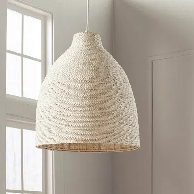 Frontgate Marley Jute Pendant In Neutral