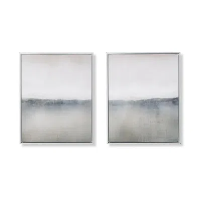 Frontgate Mellow Horizons Giclee Diptych In Gray