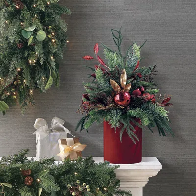 Frontgate Merry Merlot Tabletop Tree