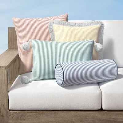 Frontgate Mini Cabana Stripe Indoor/outdoor Pillow In Multi